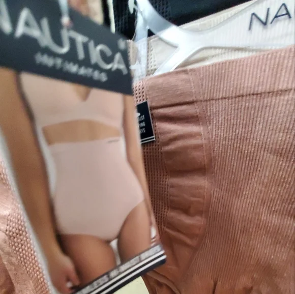 NWT Nautica Intimates 3PK Seamless Hi-WaistShapingBriefs; Sizes S, M, & L. $37